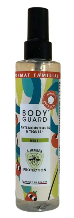 Spray anti-moustiques et tiques spécial bébé Bodyguard - spray de 200ml