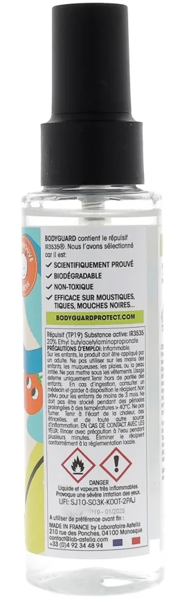Spray anti-moustiques parfumé spécial bébé Bodyguard - spray de 100ml