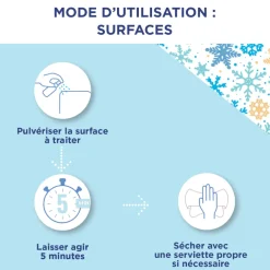 Spray anti-viral désinfectant mains & surfaces moment givré Baccide - spray de 100ml