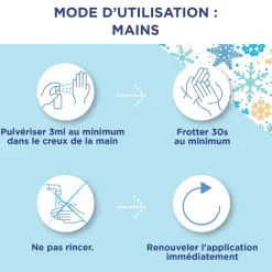 Spray anti-viral désinfectant mains & surfaces moment givré Baccide - spray de 100ml
