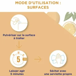 Spray anti-viral désinfectant mains & surfaces fleur d'oranger Baccide - spray de 100ml