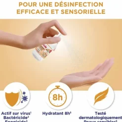 Spray anti-viral désinfectant mains & surfaces fleur d'oranger Baccide - spray de 100ml