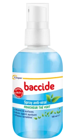 Spray anti-viral fraîcheur thé vert Baccide - spray de 100ml
