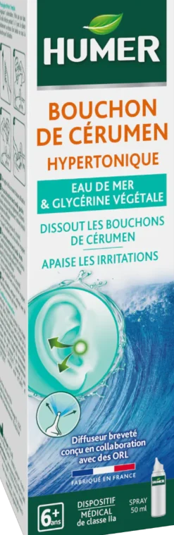 Spray bouchon de cérumen Humer - spray de 50ml