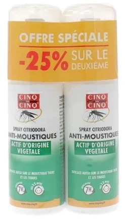 Spray Citriodora anti-moustiques Cinq sur Cinq