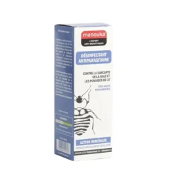 Spray désinfectant antiparasitaire Manouka - spray de 200ml