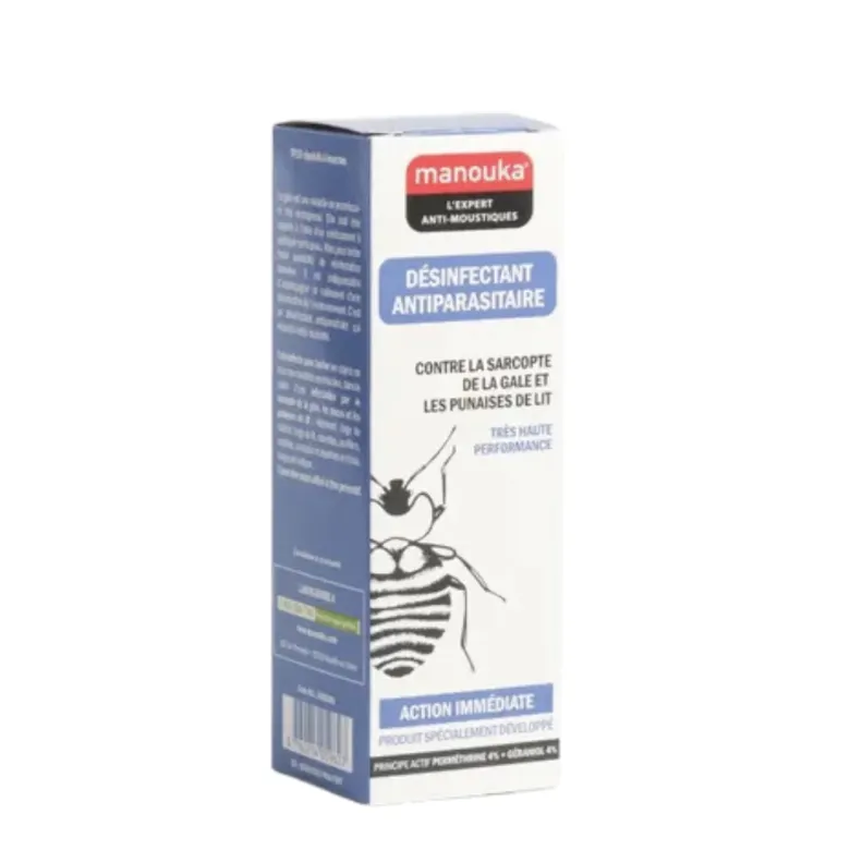 Spray désinfectant antiparasitaire Manouka - spray de 200ml