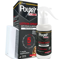 Spray Flash Traitement anti-poux et lentes Pouxit