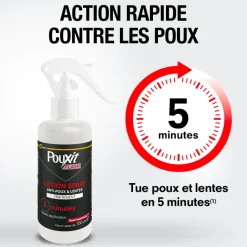 Spray Flash Traitement anti-poux et lentes Pouxit