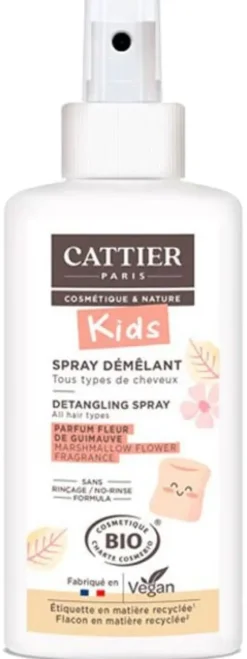 Spray Kids démêlant Parfum Fleur de guimauve bio Cattier - spray de 200 ml