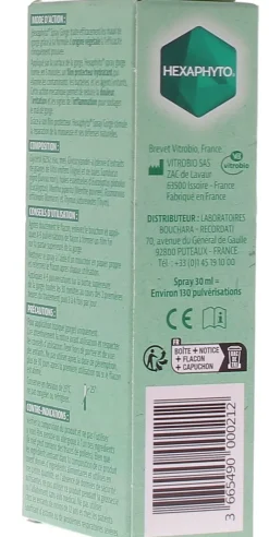Spray mal de gorge intense Hexaphyto - spray de 30ml