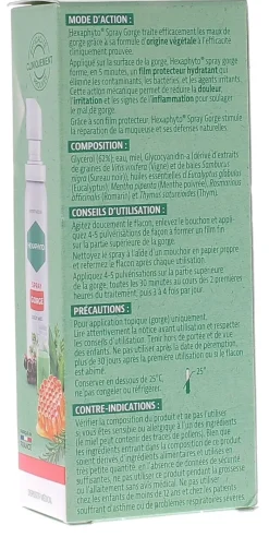 Spray mal de gorge intense Hexaphyto - spray de 30ml