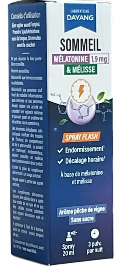 Spray mélatonine 1,9mg Dayang - spray de 20ml
