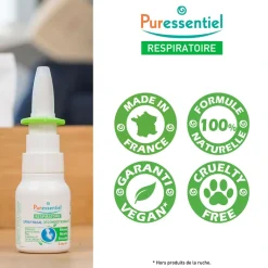 Spray nasal décongestionnant aux huiles essentielles bio Puressentiel