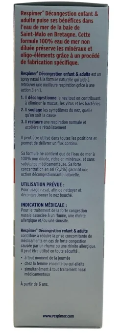Spray nasal forte décongestion Respimer - spray de 100ml