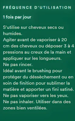 Spray nutrition cheveux secs huile à la mangue Klorane - spray de 100 ml