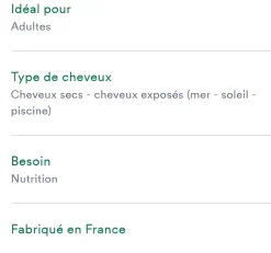 Spray nutrition cheveux secs huile à la mangue Klorane - spray de 100 ml