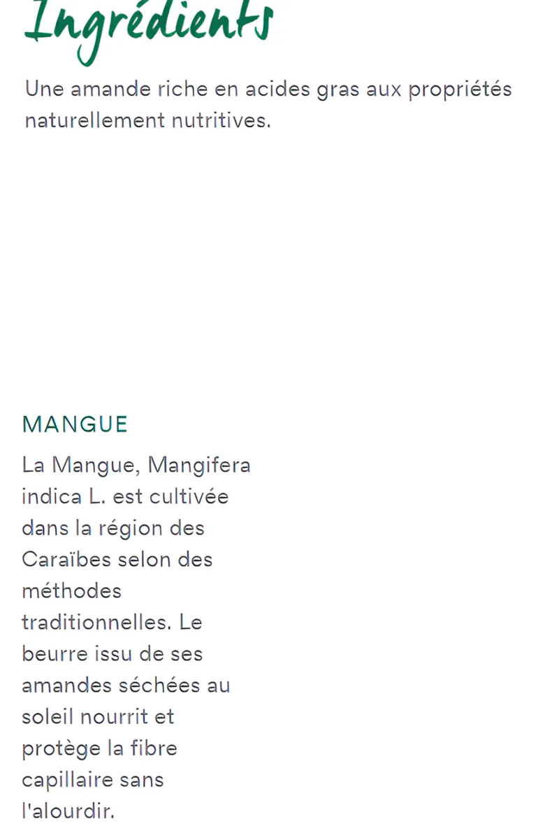 Spray nutrition cheveux secs huile à la mangue Klorane - spray de 100 ml