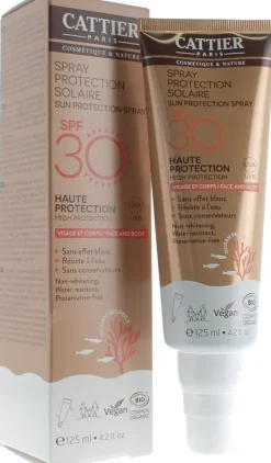 Spray protection solaire spf 30 Cattier - spray de 125 ml