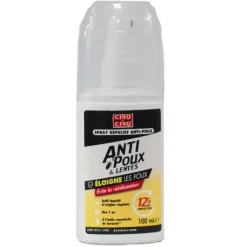 Spray répulsif anti-poux protection 12H Cinq sur Cinq - spray de 100ml