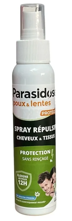 Spray répulsif poux et lentes Parasidose - spray de 100ml