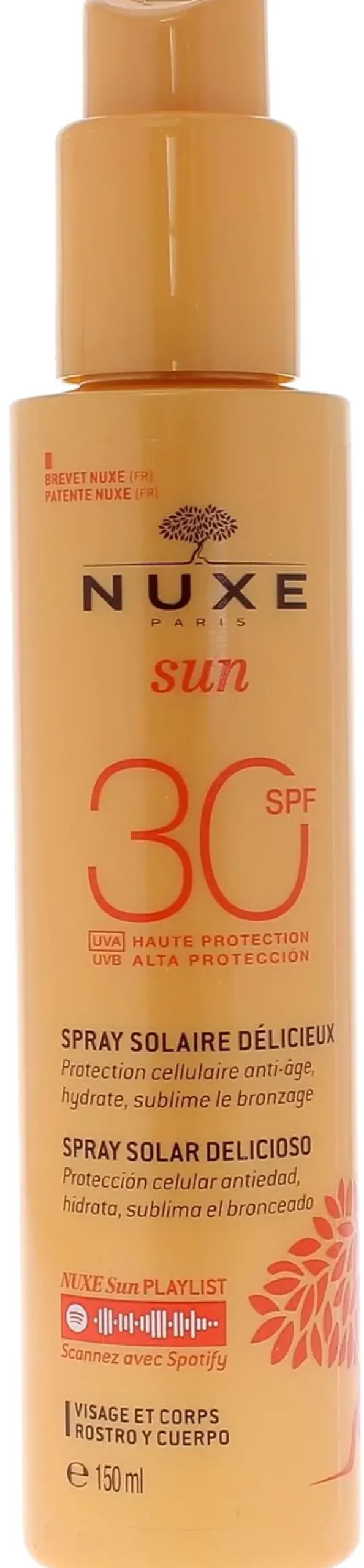 Spray solaire délicieux SPF30 Nuxe - spray de 150 ml