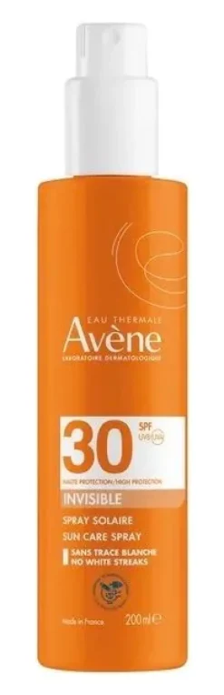 Spray solaire invisible haute protection SPF 30 Avène - 1 spray de 200ml