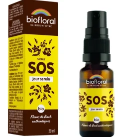 Spray SOS jour serein fleurs de bach authentiques Biofloral - flacon de 20ml