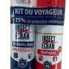 Spray vêtements et Anti-moustiques tropiques Insect Écran - lot de 2 flacons de 100ml et 75ml offre spéciale