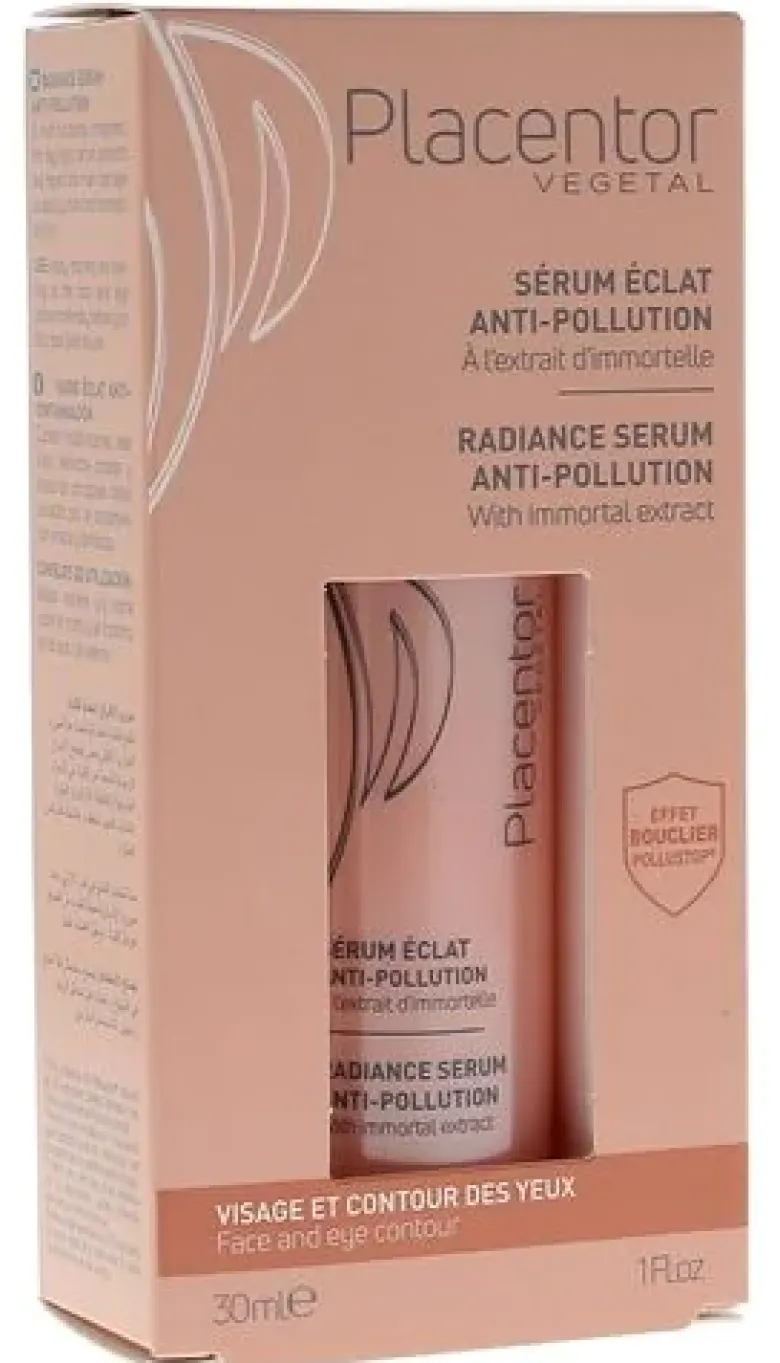 Sérum éclat anti-pollution à l'extrait d'immortelle Placentor Végétal - flacon de 30 ml