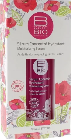 Sérum concentré hydratant visage et yeux BcomBIO - flacon de 30 ml