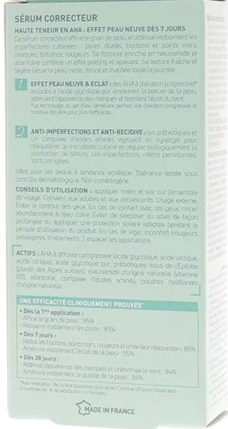 Sérum correcteur peaux mixtes à grasses Placentor végétal - flacon de 30ml