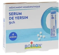 Sérum de Yersin 9CH Boiron – globules, 4 doses de 1 g