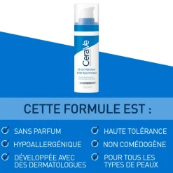 Sérum hydratant acide hyaluronique CeraVe - flacon-pompe de 30ml