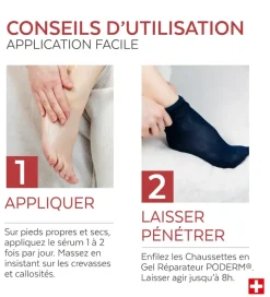Sérum pieds crevasses et callosités Poderm - flacon-pompe de 75ml