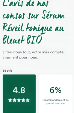 Sérum réveil tonique bleuet Klorane - flacon de 50 ml