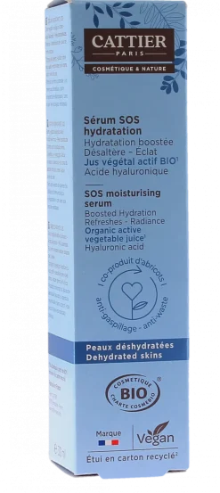 Sérum SOS hydratation Cattier - flacon de 30ml