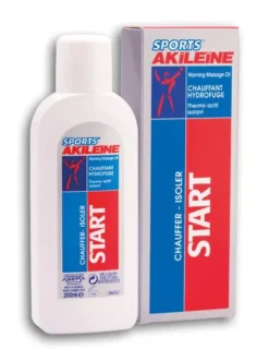 Start chauffant hydrofuge Akileïne sports - tube de 200 ml