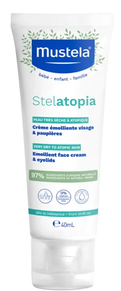 Stelatopia Crème émolliente visage Mustela - tube de 40 ml