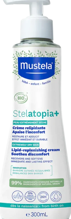 Stelatopia+ Crème relipidante anti-grattage bio Mustela