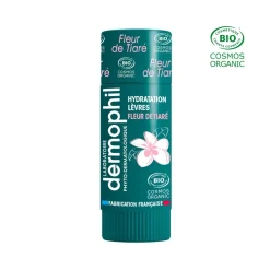 Stick à lèvres fleur de tiaré bio Dermophil Indien - stick de 4 g