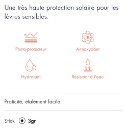 Stick à lèvres très haute protection spf 50+ Avène - stick de 3 g