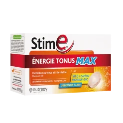 Stim E énergie tonus Max Nutreov - boîte de 30 comprimés effervescents