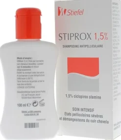 Stiprox 1,5% Shampoing antipelliculaire soin intensif Stiefel - flacon de 100 ml