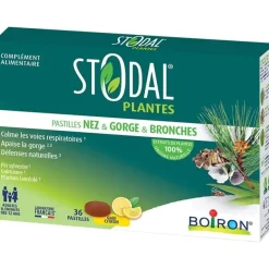 Stodal plantes pastilles nez gorge bronches Boiron - boite de 36 pastilles