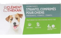 Strantel vermifuges comprimés pour chiens arôme porc Clément Thékan