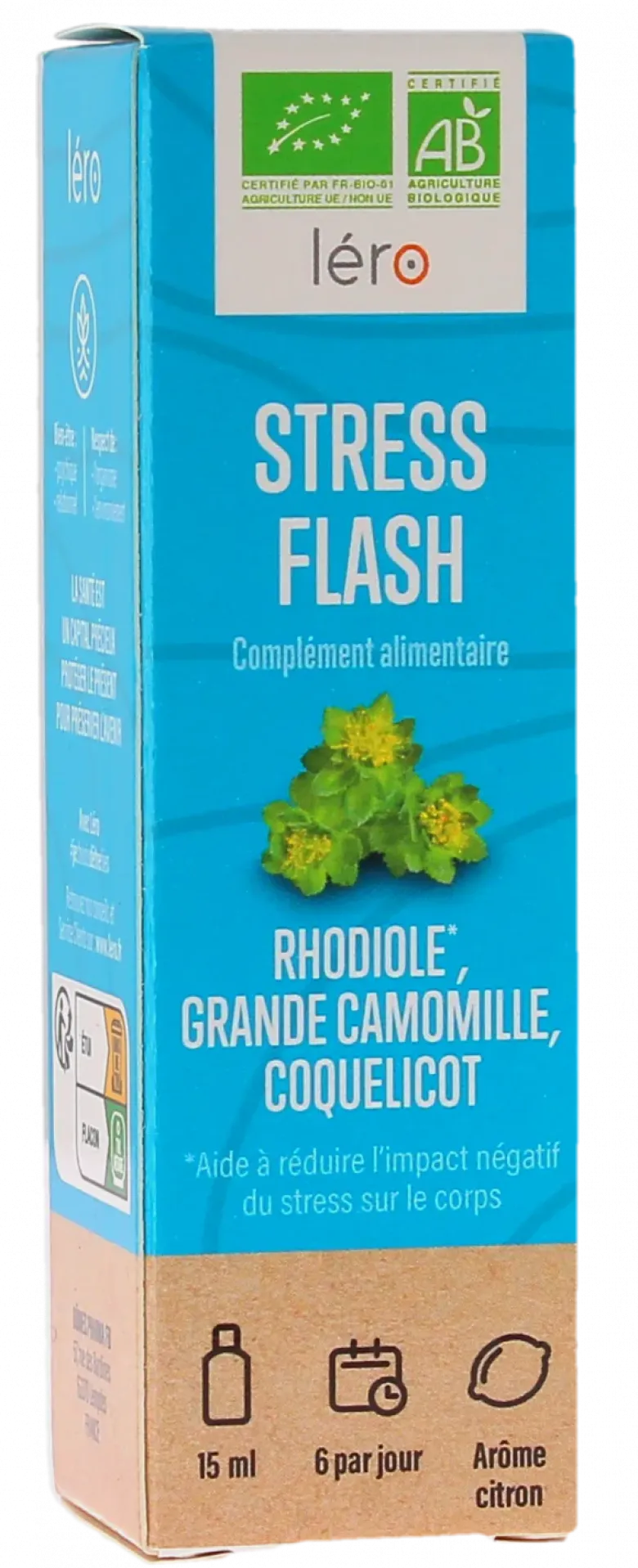 Stress flash bio goût citron Léro - spray de 15ml