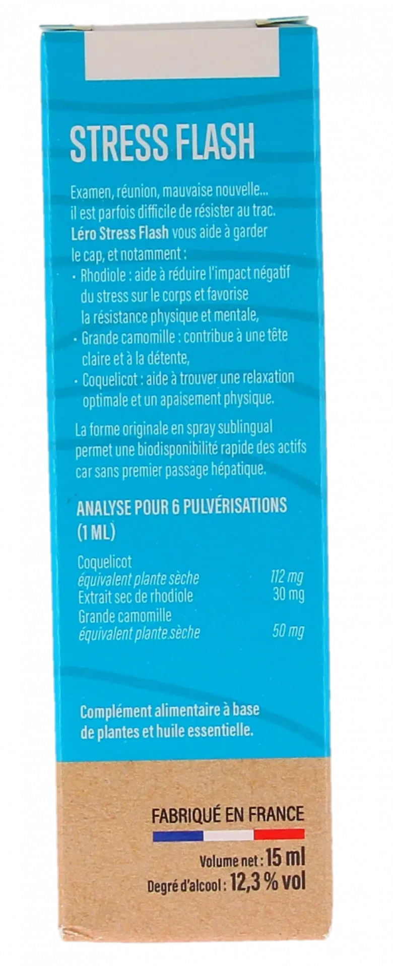 Stress flash bio goût citron Léro - spray de 15ml