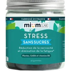 Stress gummies sans sucres Mium Lab - pot de 42 gummies
