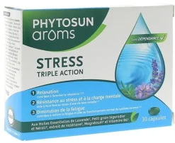 Stress triple action Phytosun Arôms - boîte de 30 capsules